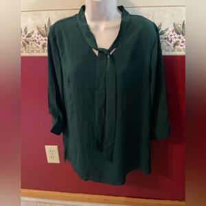 Acevog Dark Green Women's Blouse
